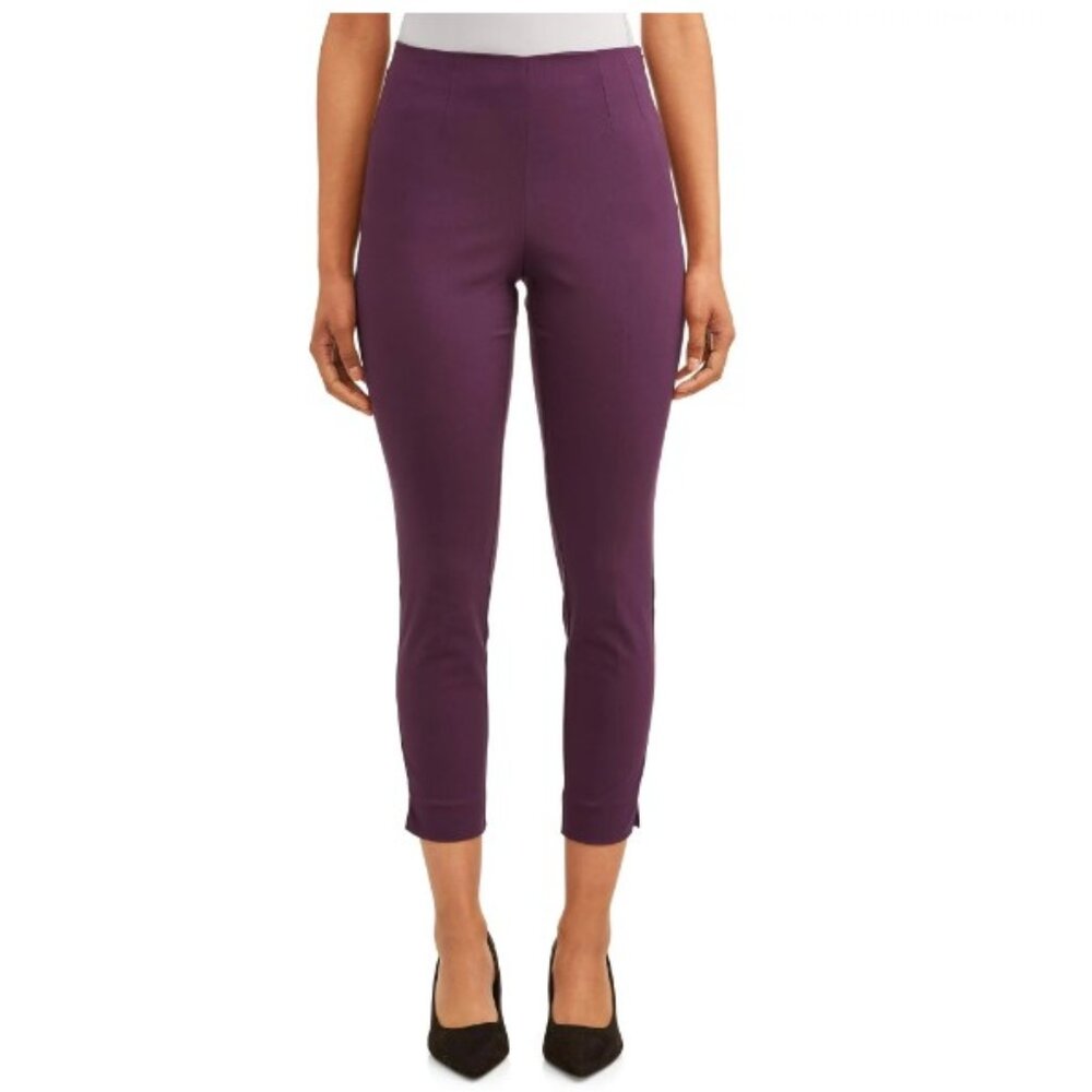 Time and Tru Women's Millennium Skinny Pants, Purple Pearl